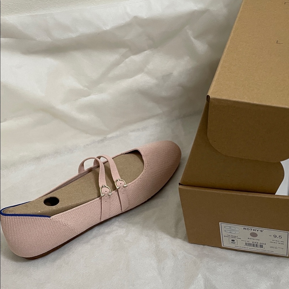 Rothy's Ballerina Women's Double Buckle Mary Jane Flats
